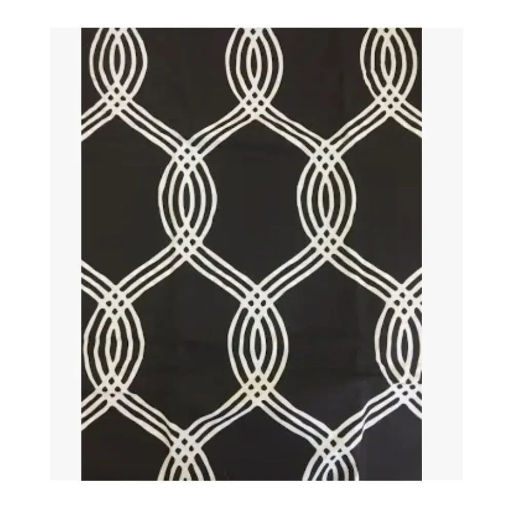 Pottery Barn Teen Infinity Stripe Twin Duvet Cover Only‎ Black White NWT
